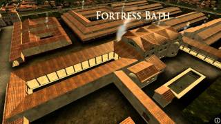 Animation of ancient Roman Fort in Caerleon Wales [upl. by Sille]