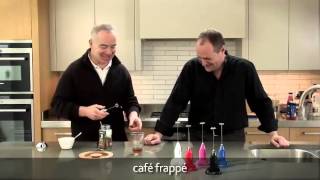 How to make a frappé coffee using an aerolatte milk frother [upl. by Renfred]