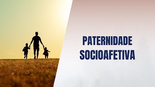 Paternidade socioafetiva [upl. by Mihe]