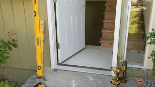 Jeld Wen Front Door Installation  Really crappy products and craftsmanship PART 1 [upl. by Beatrisa]