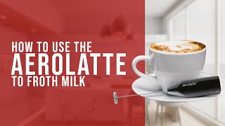 How To Use the AeroLatte To Froth Milk [upl. by Thane]