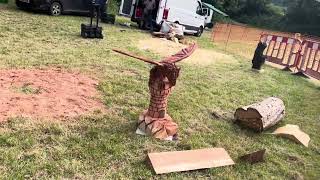 A fabulous range of wooden sculpture at Caerleon festival 2024 [upl. by Keese]