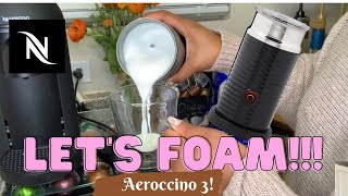 How To Foam Milk With Aeroccino 3 Make Coffee With Foam Tips amp Tricks  Easy Foamed Latte Recipe [upl. by Inerney538]