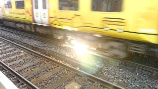 Merseyrail 507 009 making arcs at Birkdale station [upl. by Lilas]