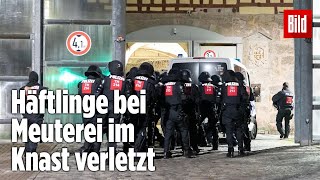 Gefängnismeuterei Polizei stürmt Knast in Thüringen  JVA Untermaßfeld [upl. by Ilona]