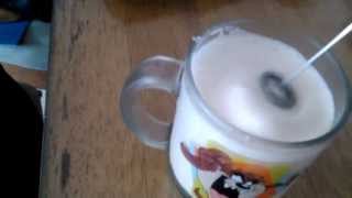 Aerolatte Review Frothing Cold Milk In Under 1 Minute [upl. by Nnaeirual]